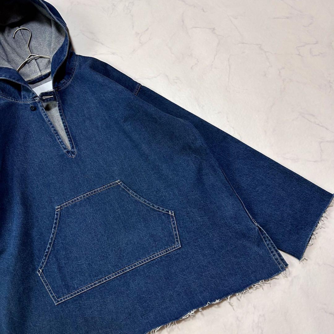 極美品ウィムガゼットインフルエンサーコラボデニムフーディー2025定価3.7千円