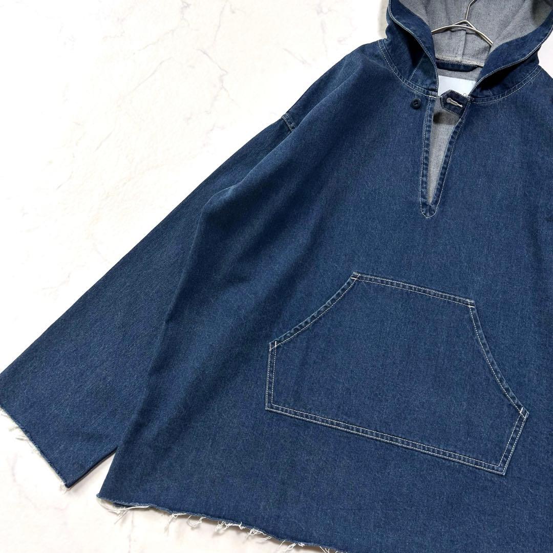 極美品ウィムガゼットインフルエンサーコラボデニムフーディー2025定価3.7千円