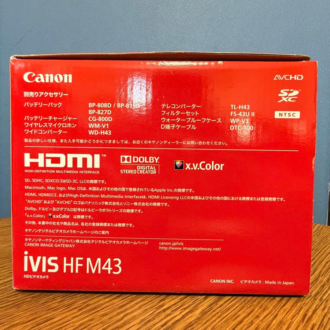 【極美品】キヤノン iVIS HF M43 防湿庫保管 ワンオーナー フルセット