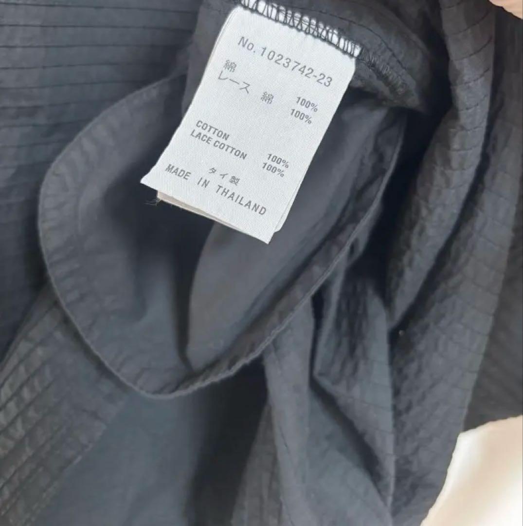 ヤッコマリカルド　ピンタック　バンドカラー　チュニック　ブラウス　タイ製