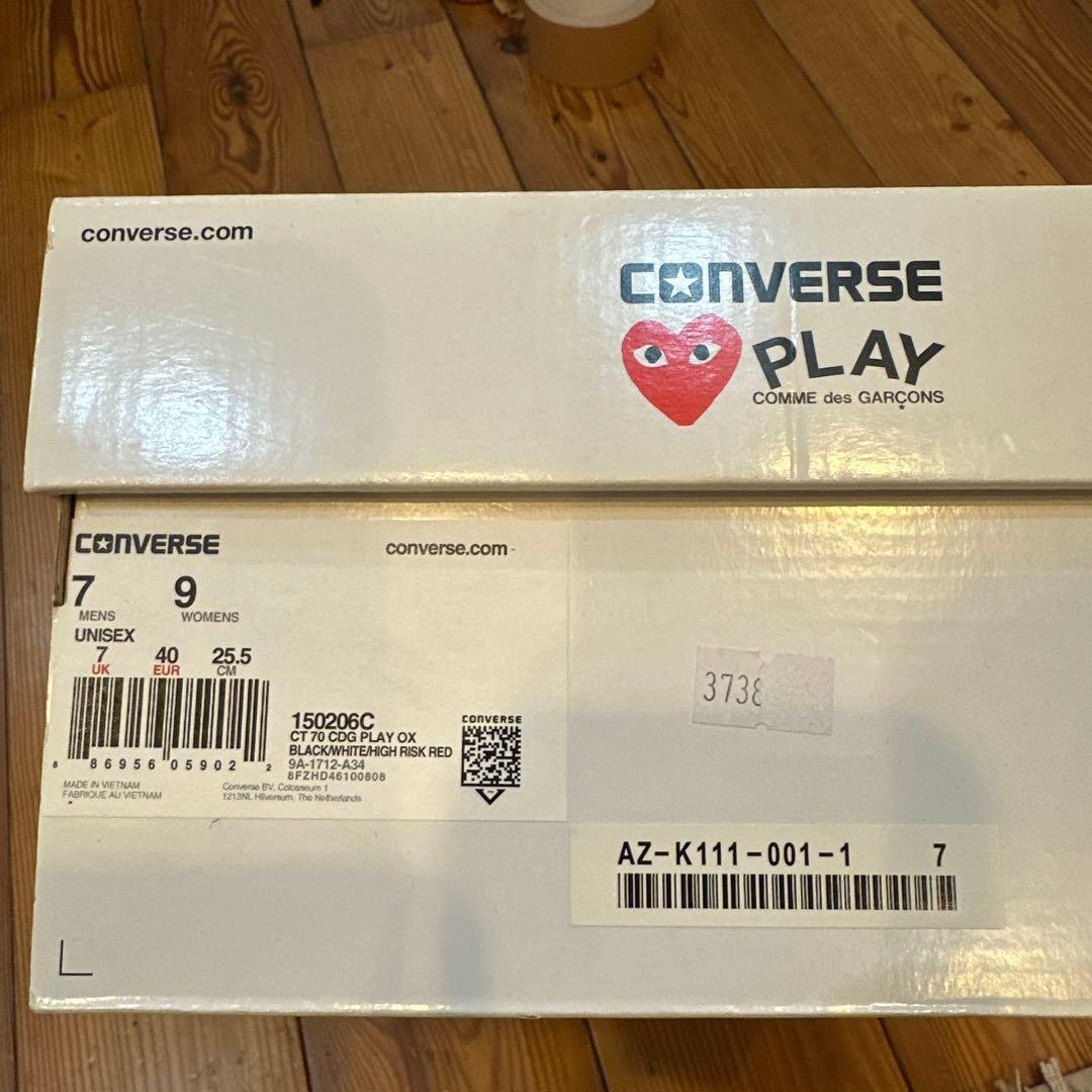美品　CONVERSE PLAY COMME des GARÇONS スニーカー