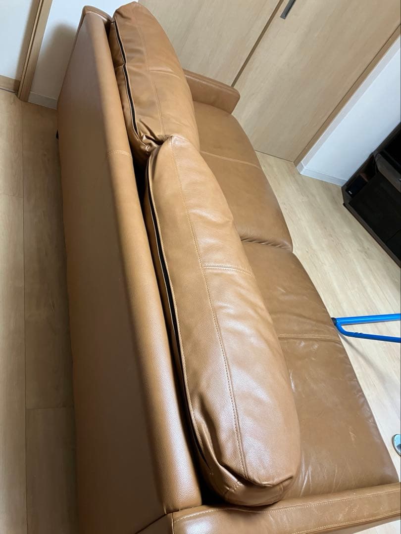 ニトリ ボルトン レザーソファ 3人掛け