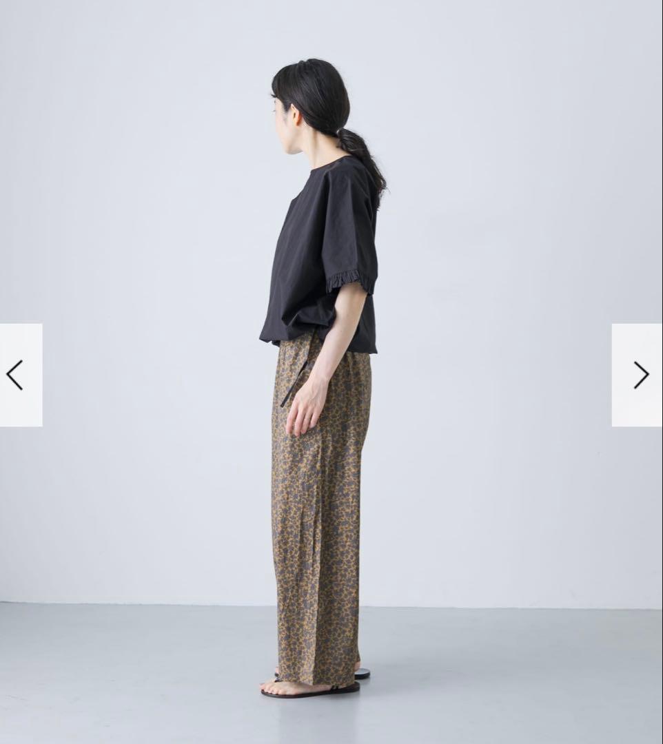 かぐれ　新品　今季　2025春夏　薄手　半袖　フリルスリーブプルオーバー