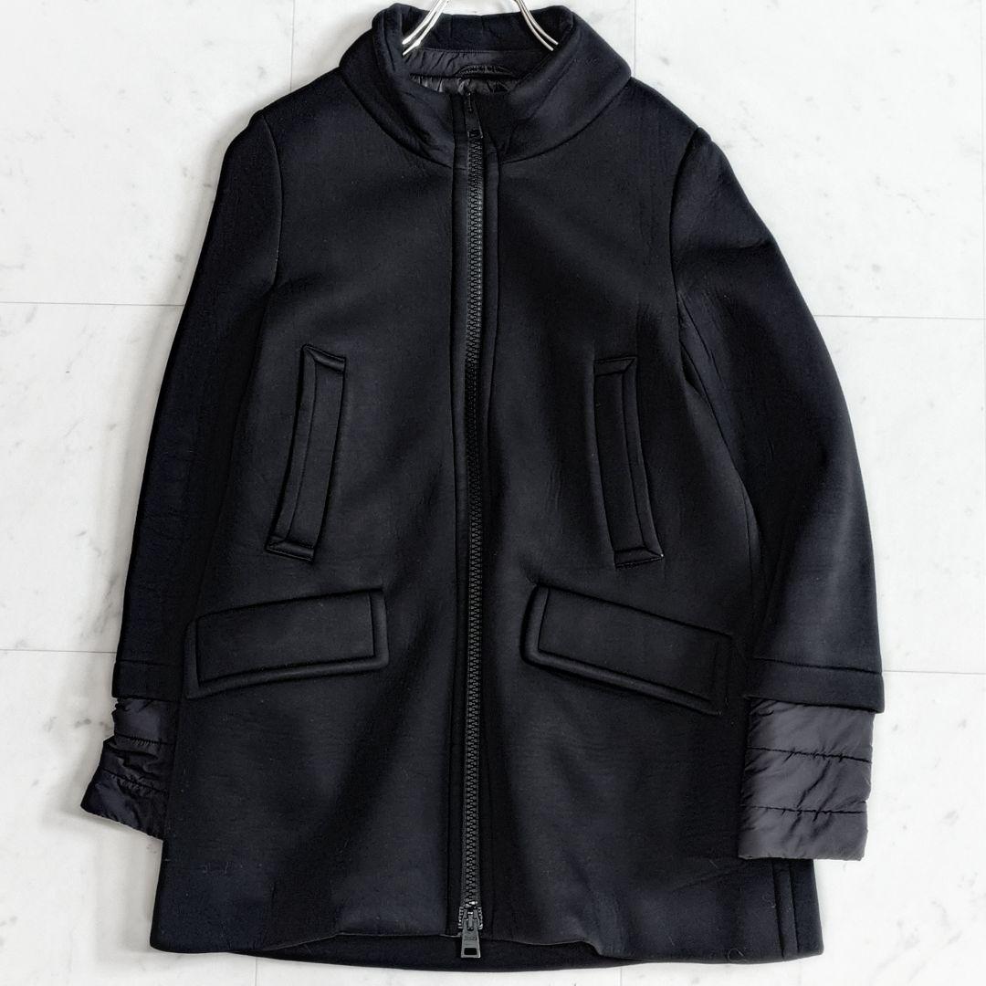 高級【大きいサイズ42】ヘルノ HERNO 異素材切替 ボンディングジャケット