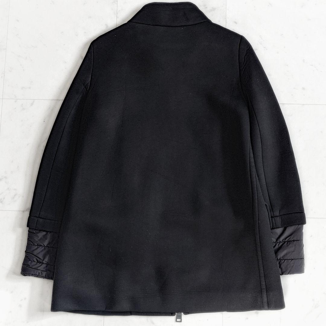 高級【大きいサイズ42】ヘルノ HERNO 異素材切替 ボンディングジャケット