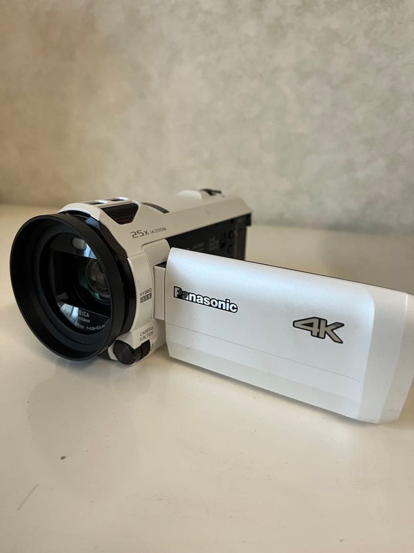【美品】Panasonic VZX990M-W ビデオカメラ 25倍ズーム 4K