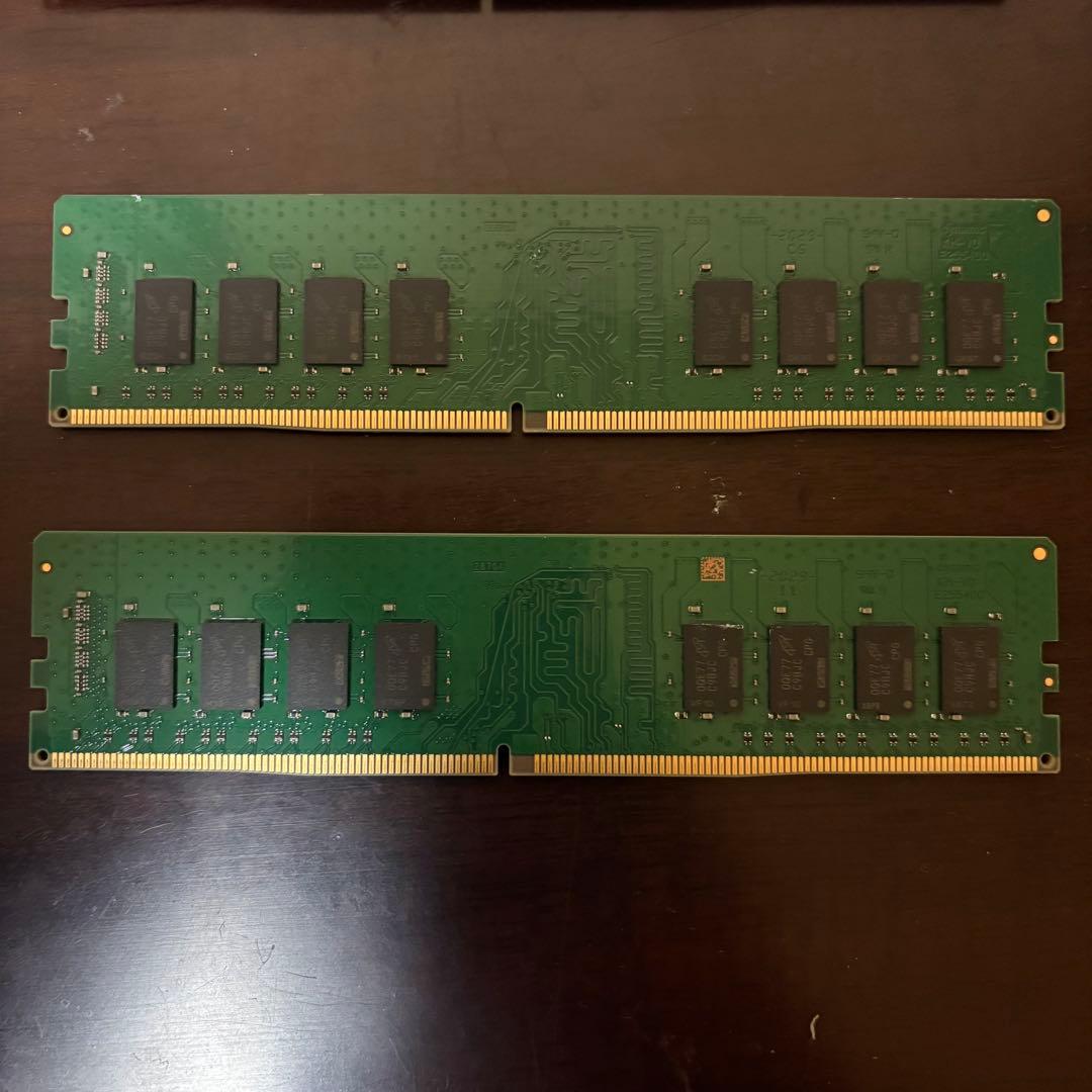 crucial 16GB DDR4 2400 2枚(32GB)