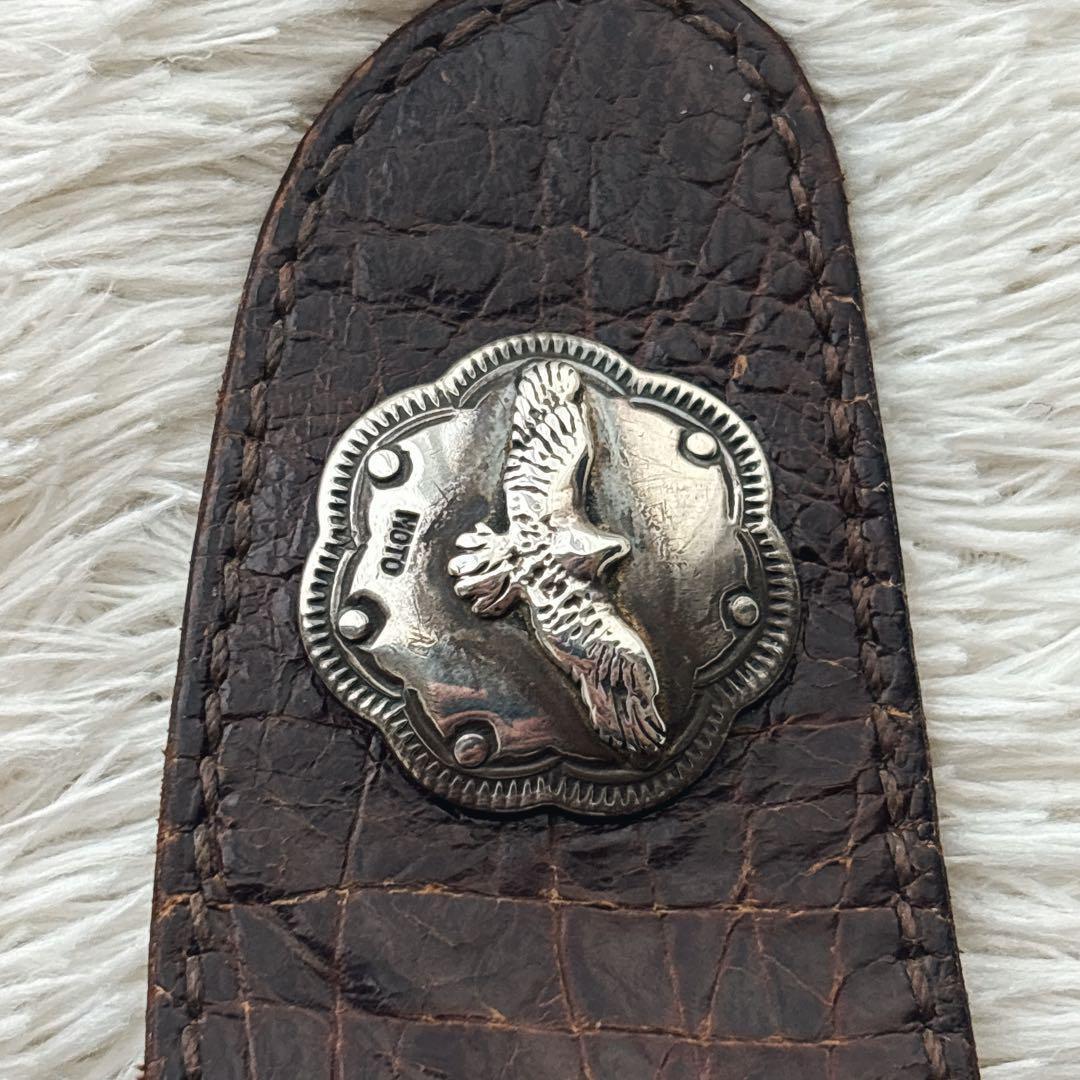 激レア】moto モト クロコダイル ロング ウォレット コンチョ イーグル