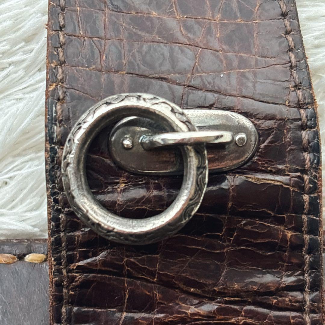 激レア】moto モト クロコダイル ロング ウォレット コンチョ イーグル