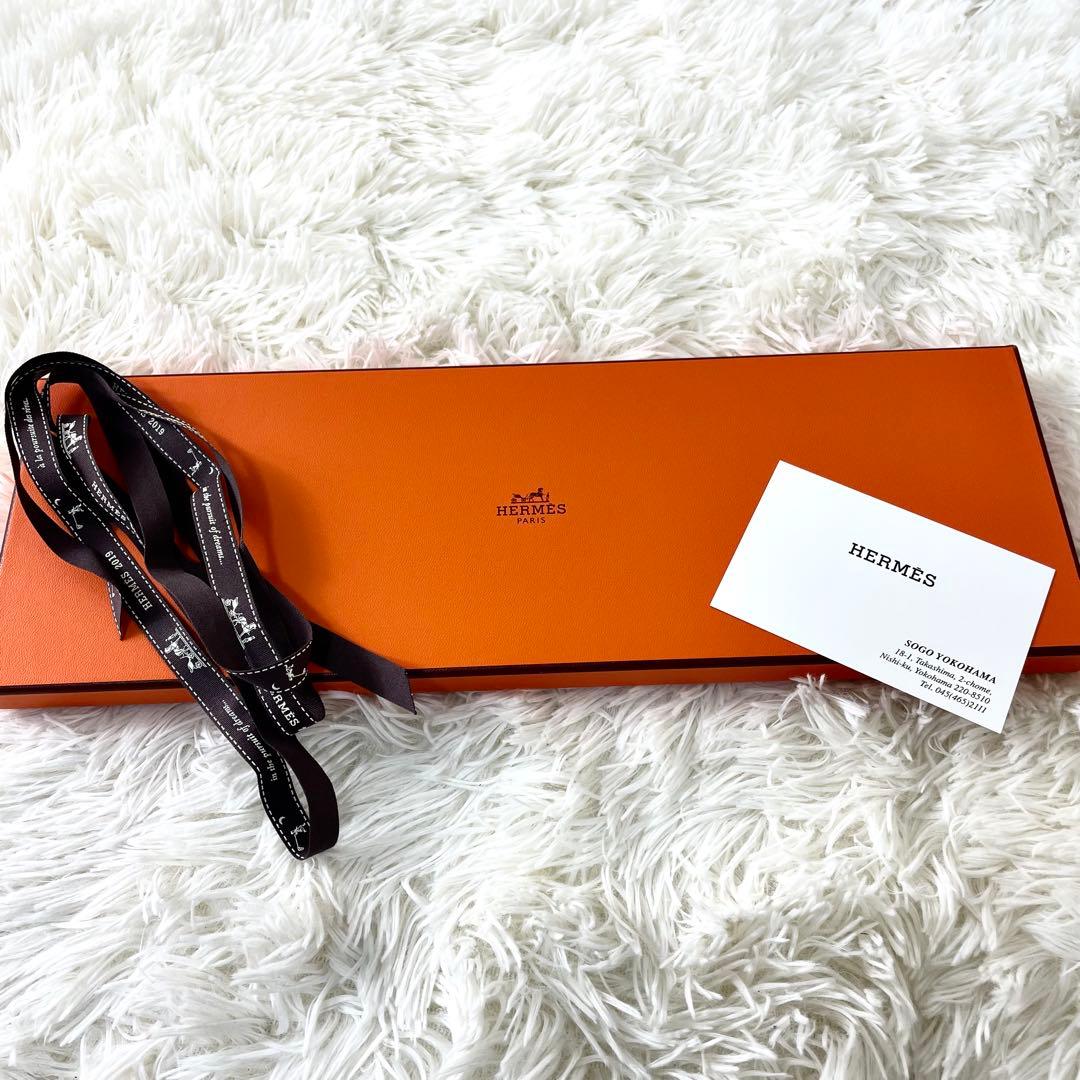 エルメス　HERMES ネクタイ　H柄　オレンジ　橙色　メンズ　ビジネス　通勤