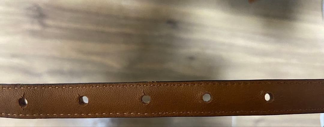 小物 Needles Peace Buckle Narrow Belt Python