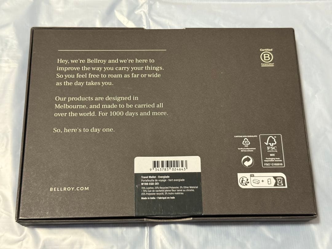 Bellroy Travel Wallet パスポートホルダー 新品未使用