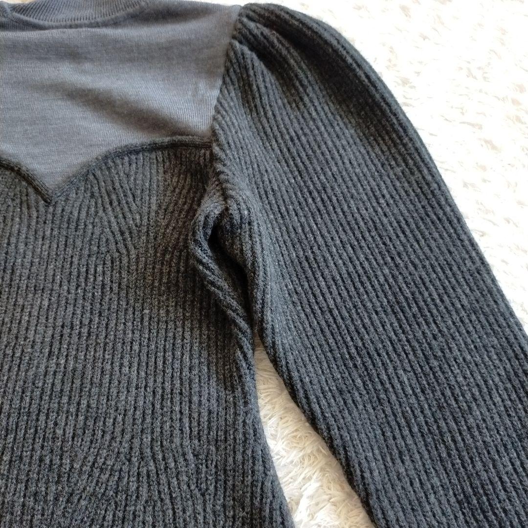 FETICO フェティコ パフスリーブニット タートルネック ブラック