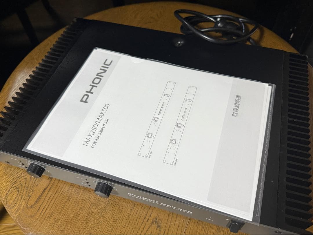 Phonic Power Amp MAX500 フォニックパワーアンプUSED