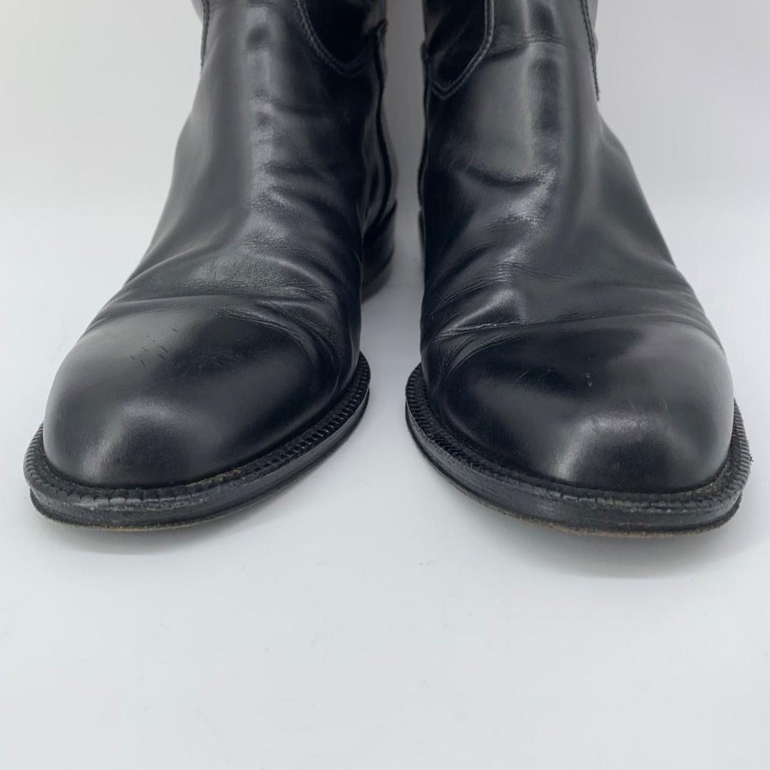 16970✨CHANEL サイドココマーク バイカラー ロング ジョッキーブーツ