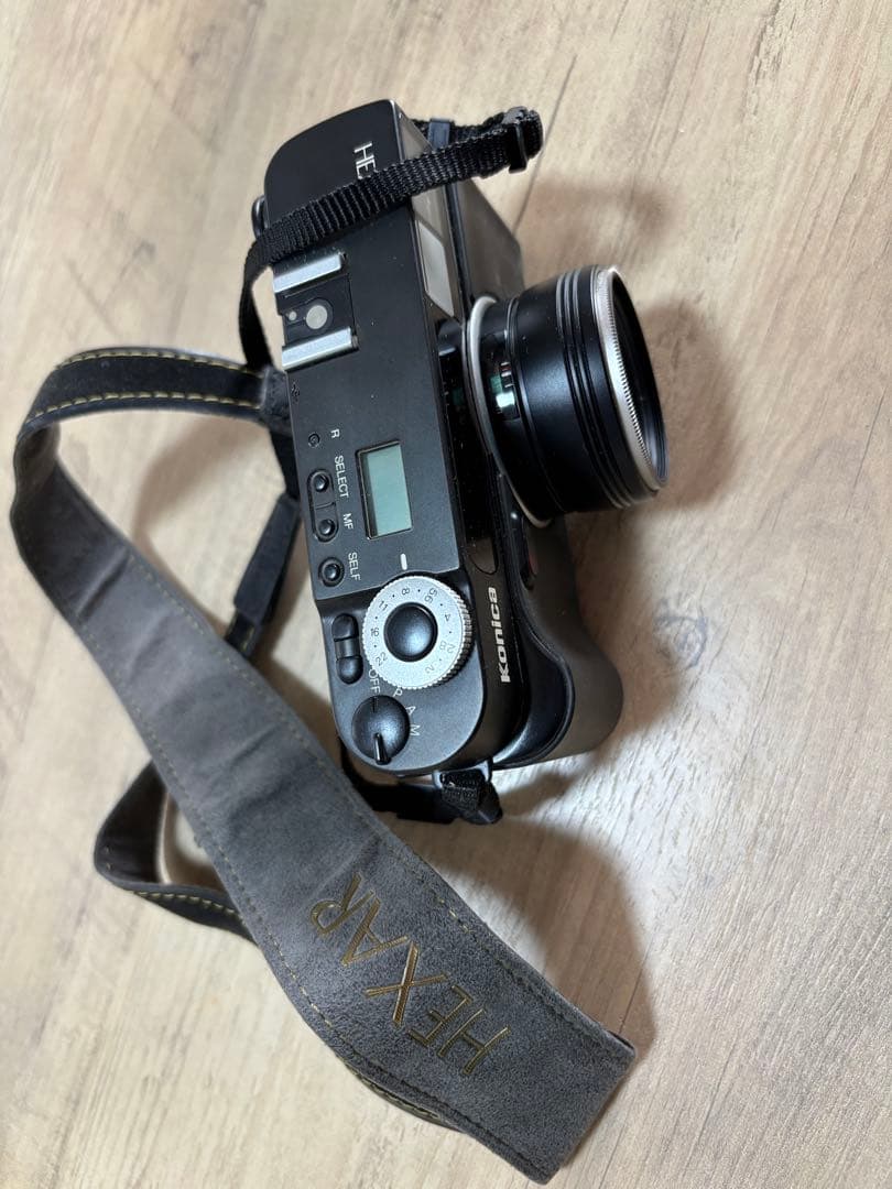 Konica Hexar カメラ、ストラップ、フラッシュセット