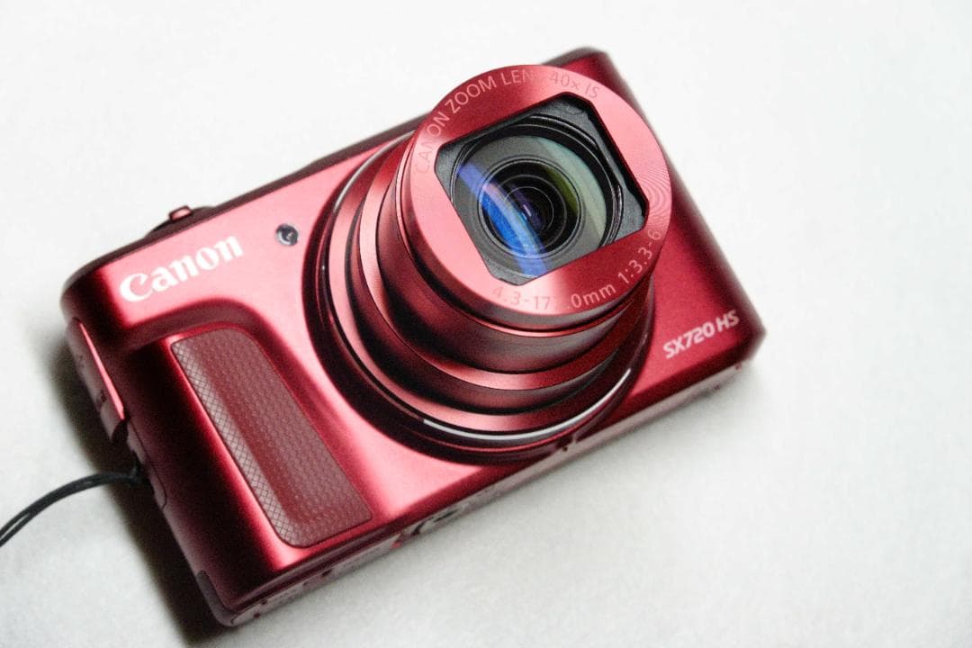 【美品／希少レッド】Canon SX720HS 　箱・付属品付 デジカメ