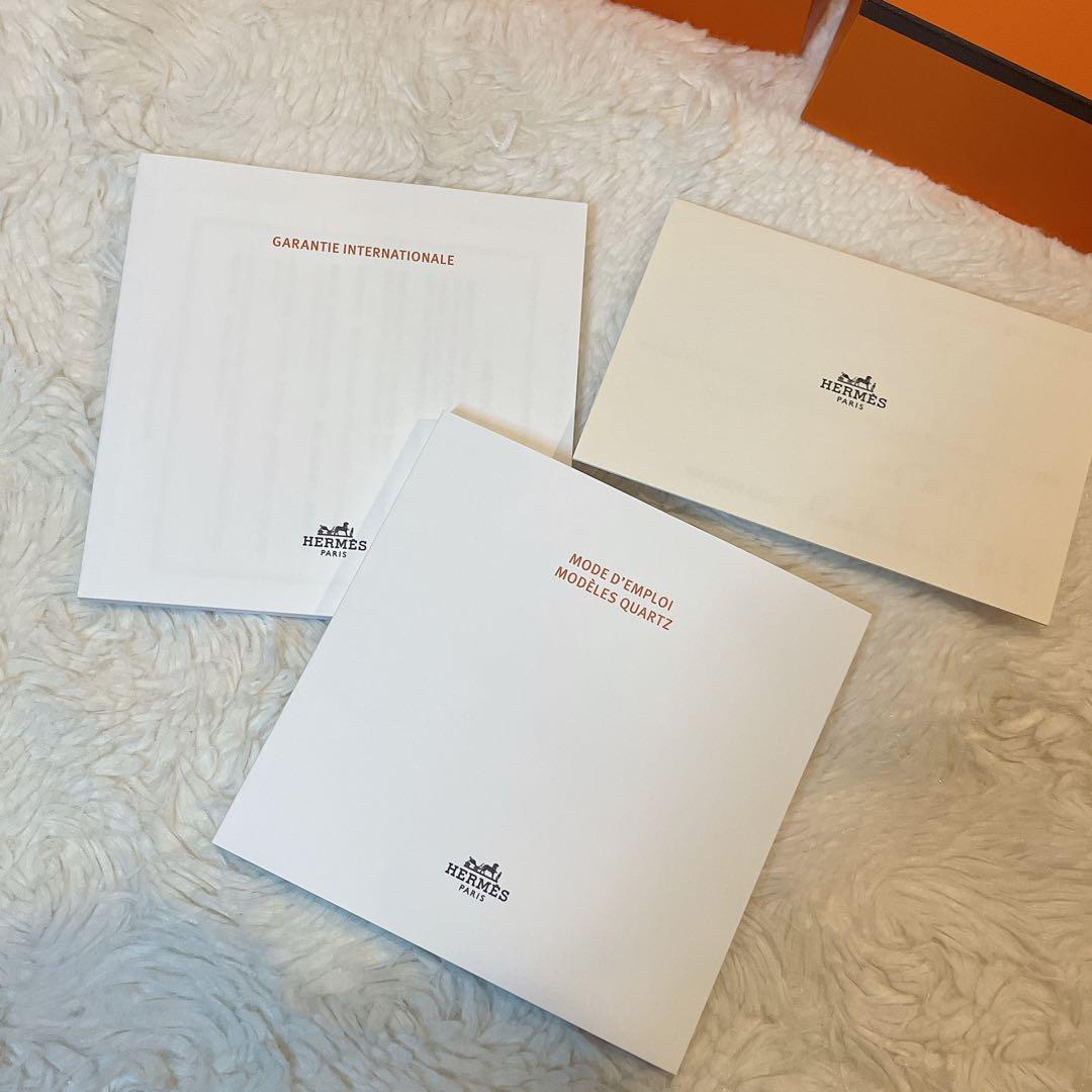 【美品】エルメス Hウォッチ ミニ 11ダイヤ クロコベルト ホワイト