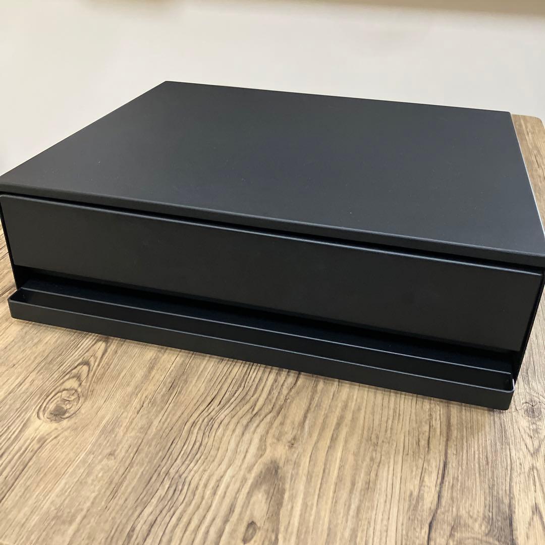 tower キッチン家電下引き出し&スライドテーブル 幅45cm 山崎実業 黒