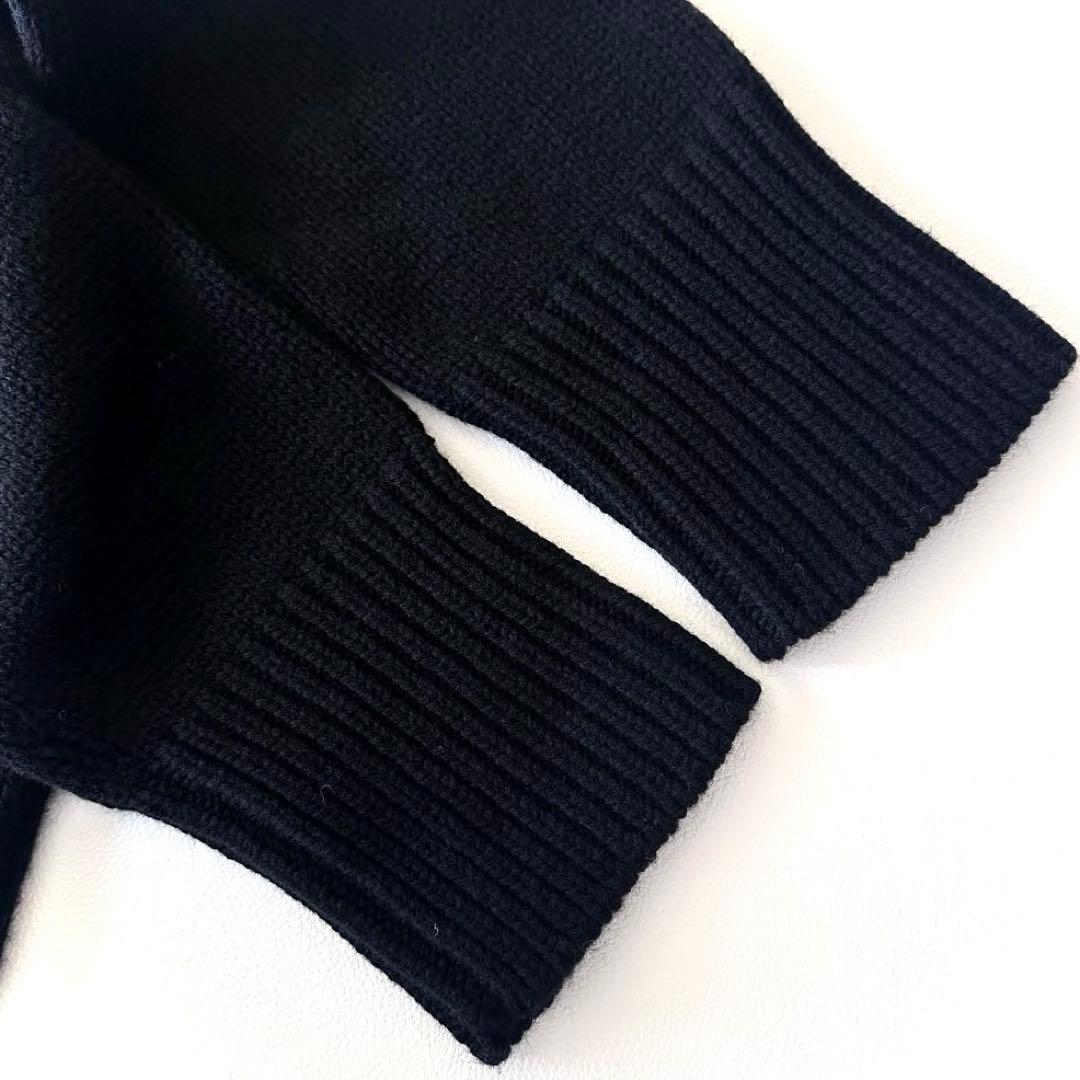 美品 ギャルリーヴィー ファインウール ハイネックプルオーバー 黒