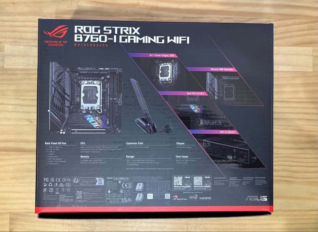 お正月特割　mini-ITX ROGSTRIX B760-I WIFI
