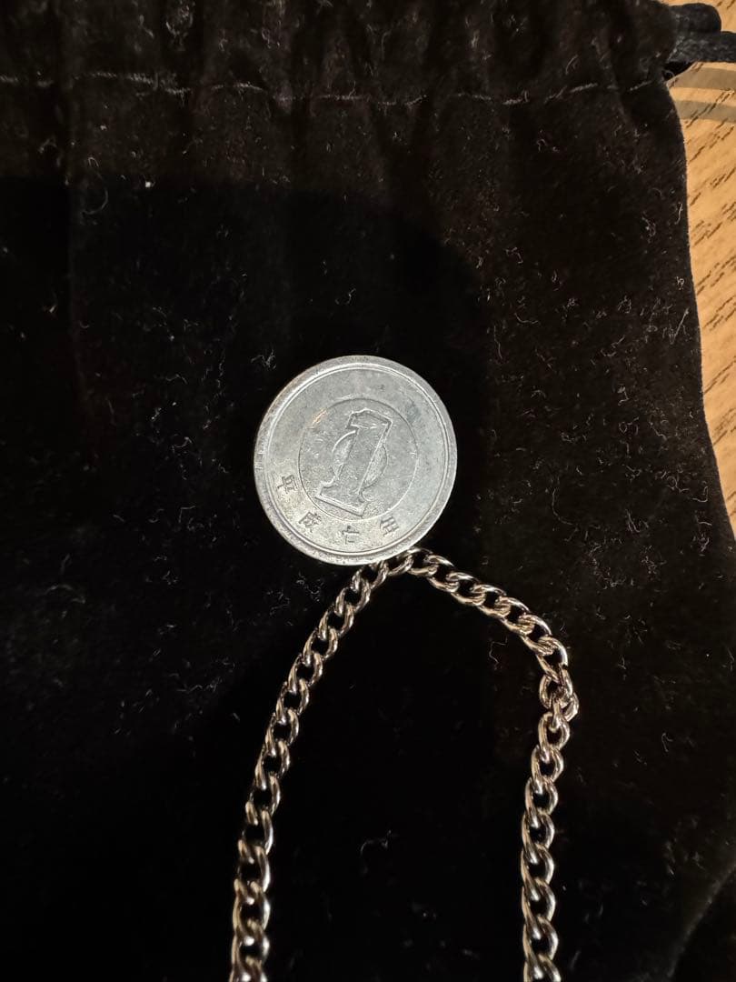 phiten ファイテン　純チタン チェーンネックレス　50cm