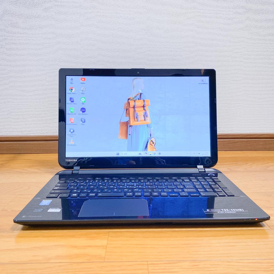 【訳アリ】大容量1TB✨メモリ8GB Webカメラ すぐ使える東芝ノートパソコン