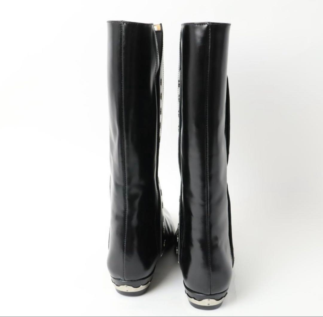 美品　TOGA PULLA サイドゴア レザー ロングブーツ 38