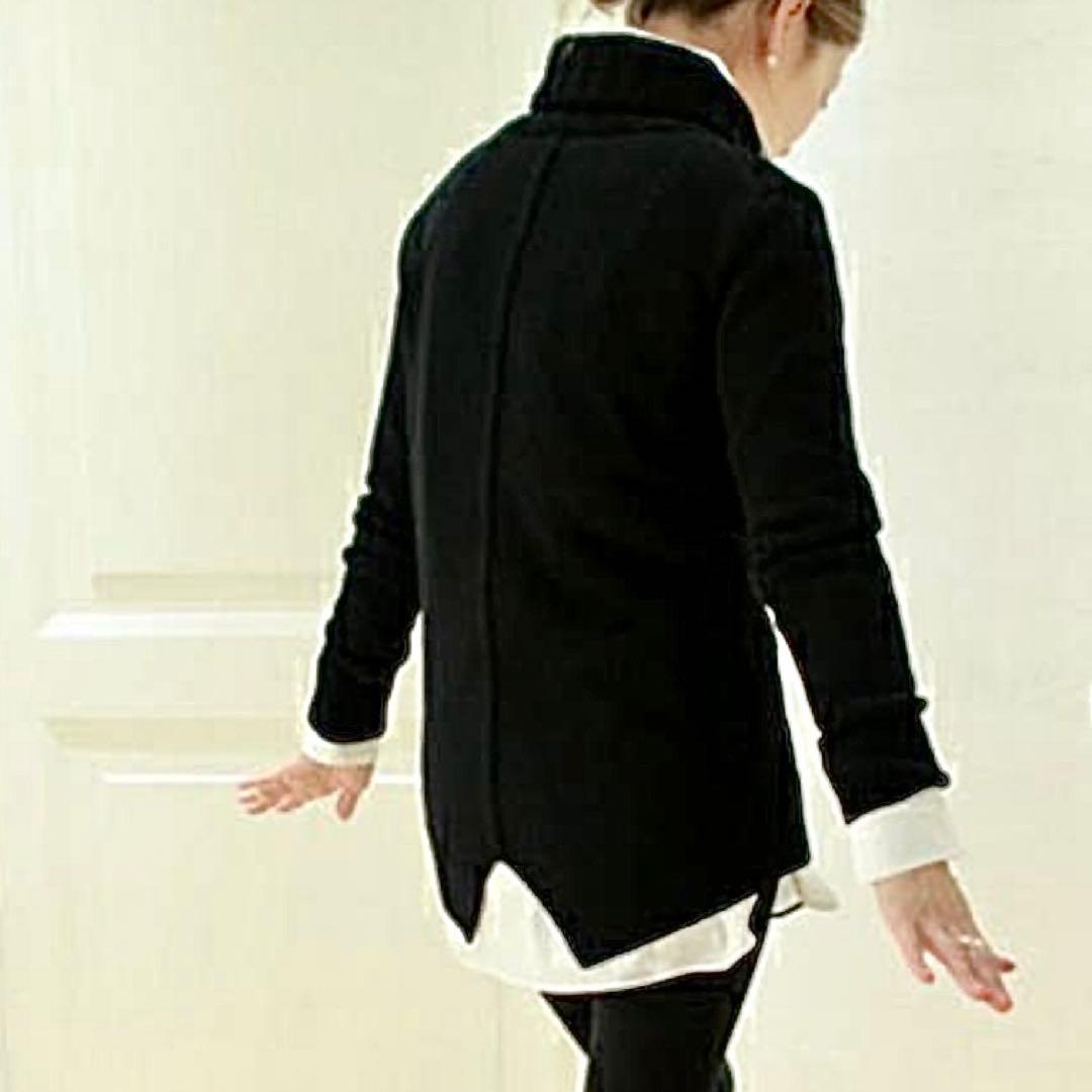 ドゥーズィエムクラス　JADE タートルネックプルオーバー　黒　タートルニット