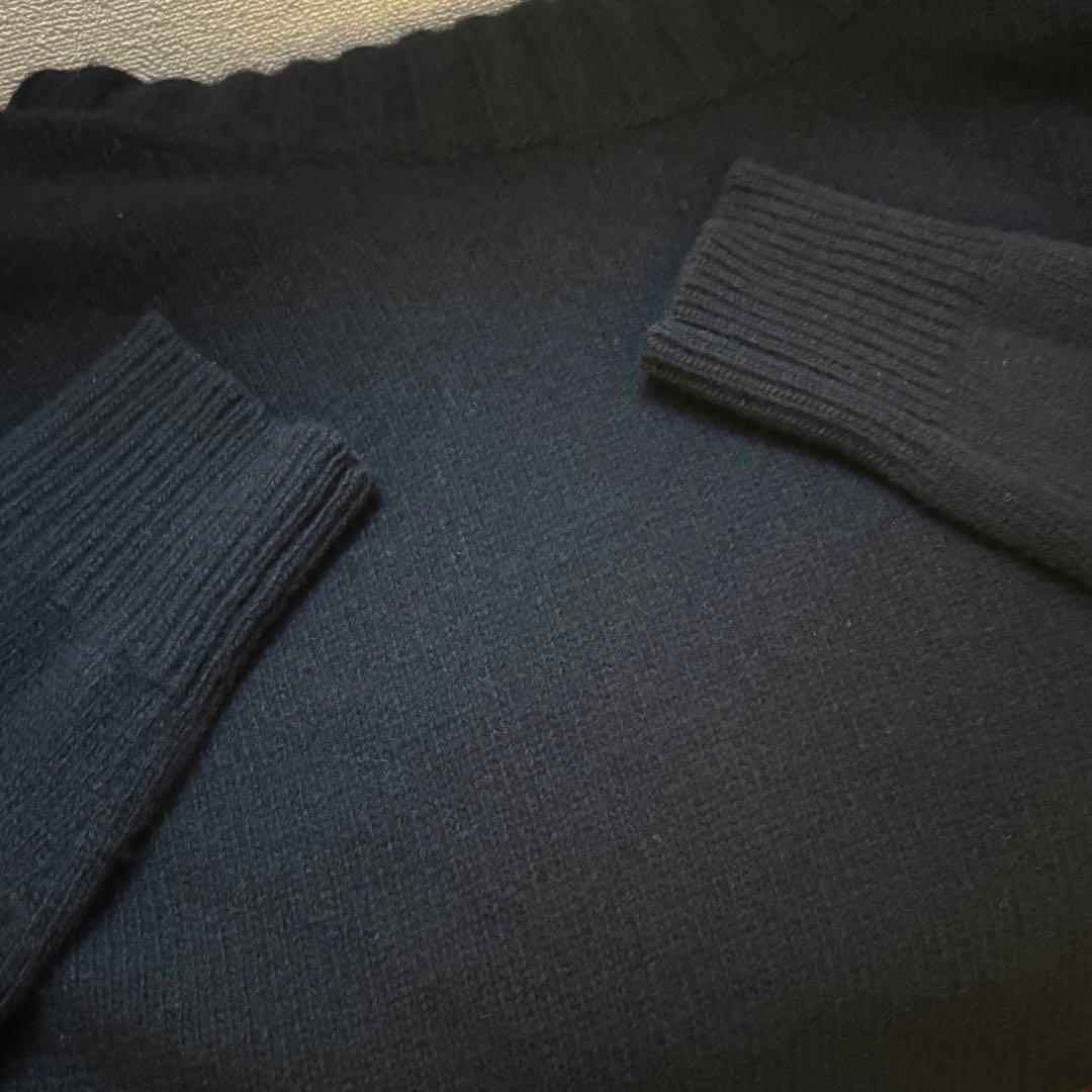 ドゥーズィエムクラス　JADE タートルネックプルオーバー　黒　タートルニット