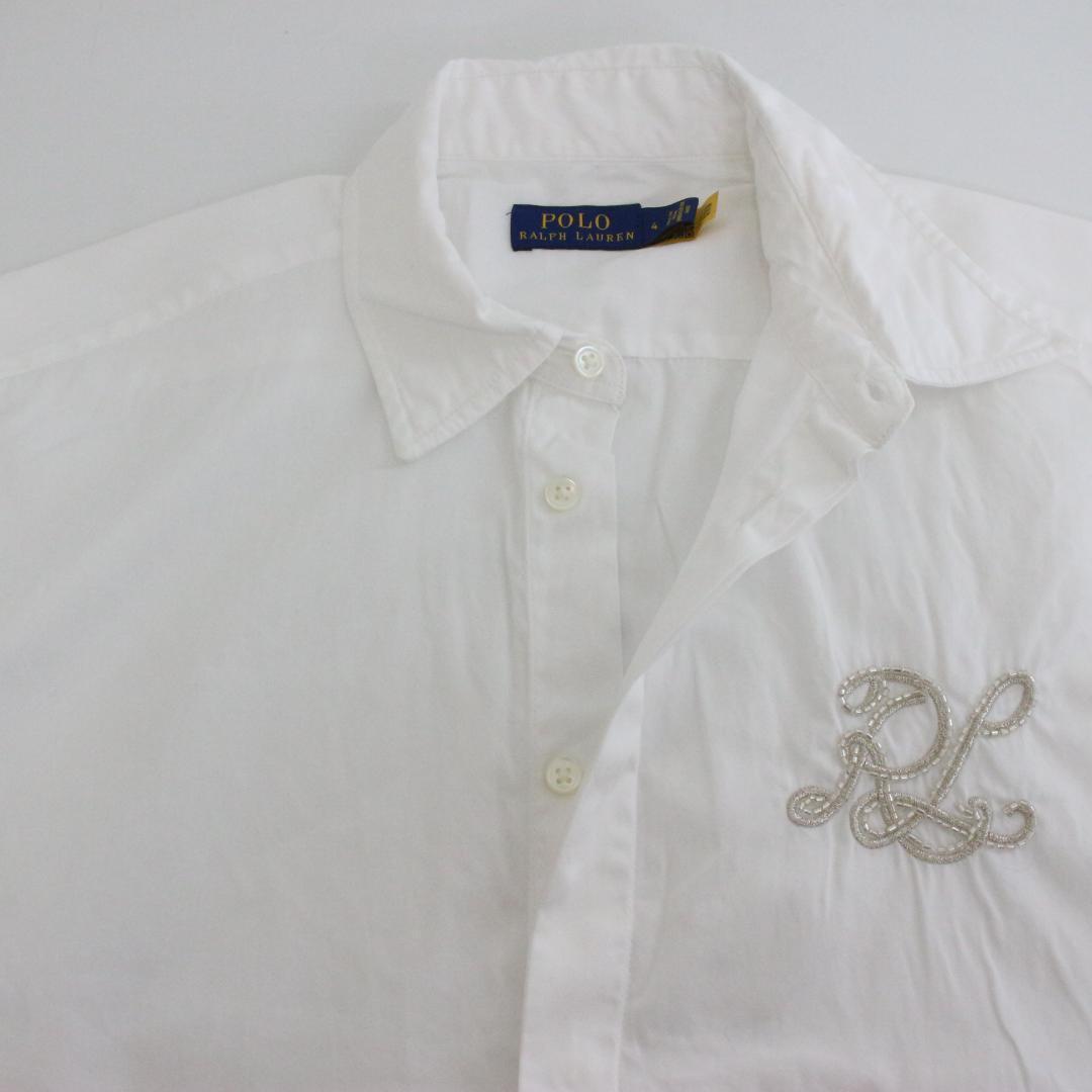 ポロラルフローレン　モノグラム ブルゾンスリーブ シャツ XL　長袖シャツ