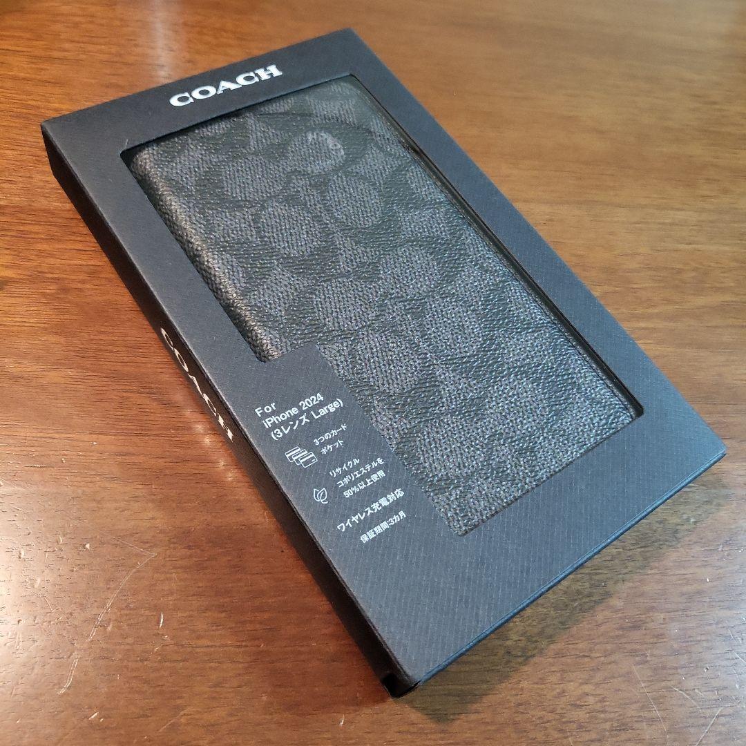 iPhone16ProMax COACH（R）ブックタイプケース