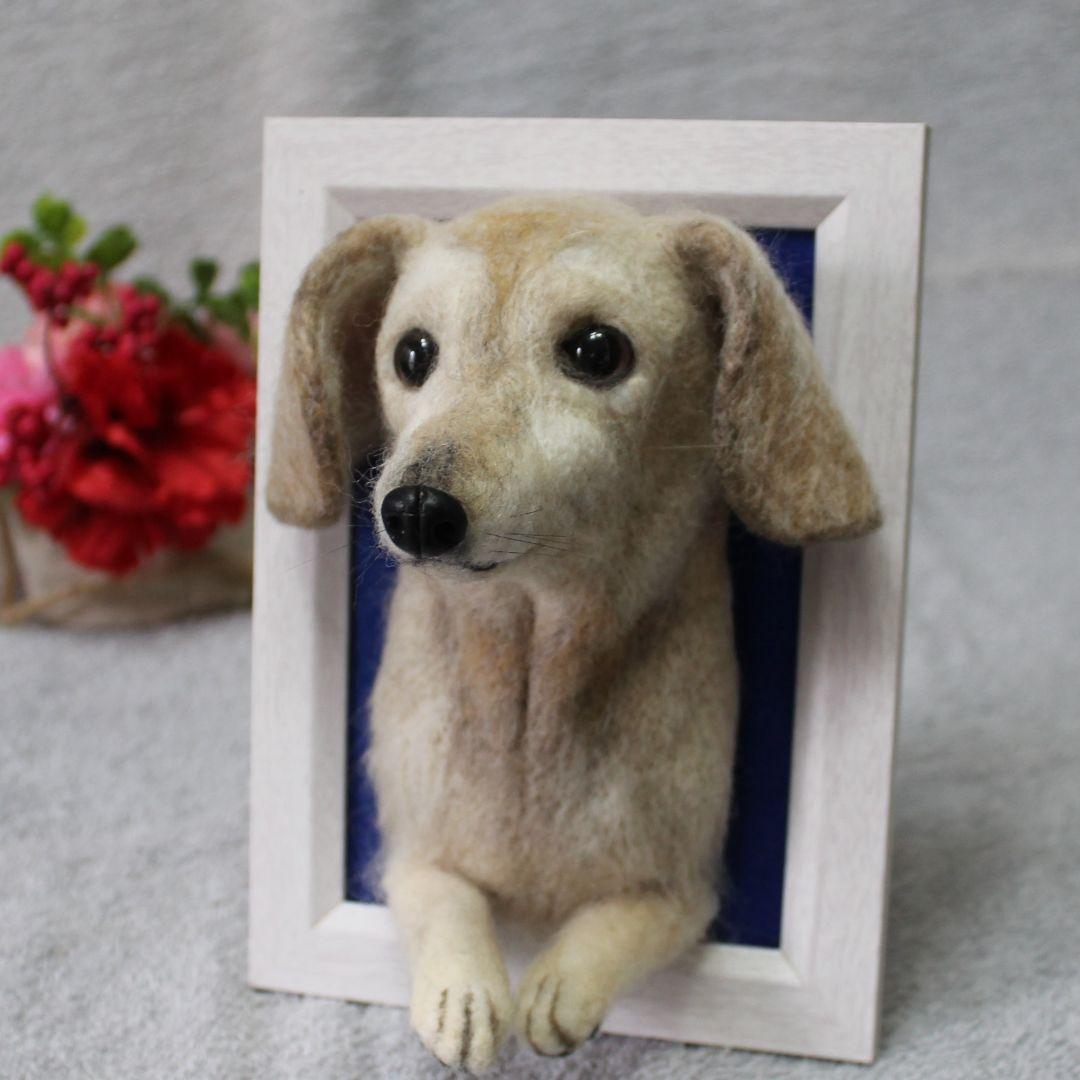 きなさま専用 羊毛フェルト 額飾り