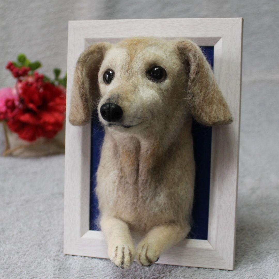 きなさま専用 羊毛フェルト 額飾り