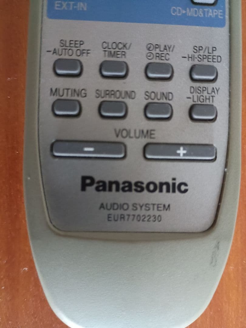 ジャンク　Panasonic MDステレオシステム SA-PM57MD