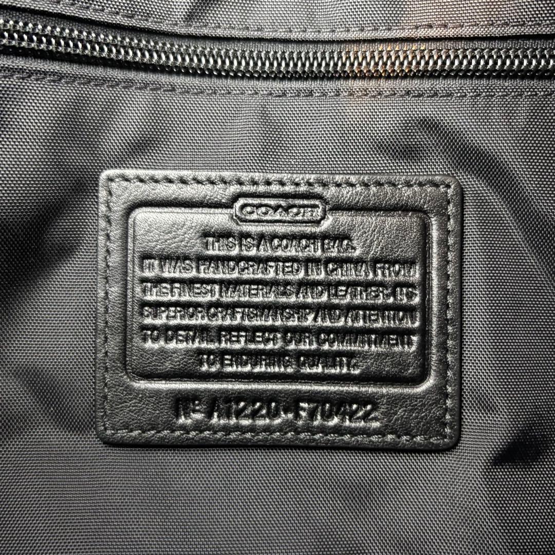 ★美品★ COACH ナイロン×レザー メッセンジャーバッグ シグネチャーベルト