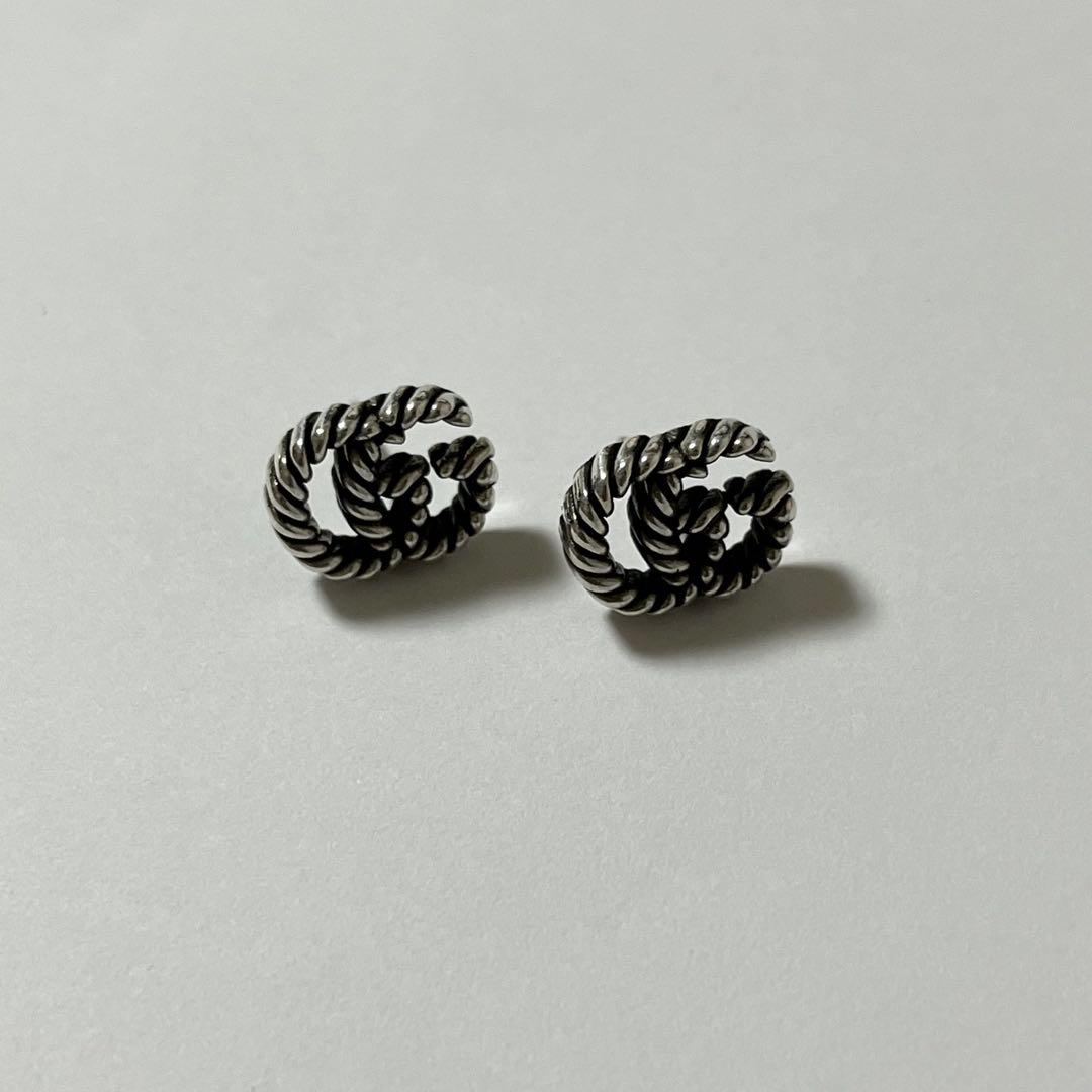 GUCCI グッチ　ピアス　ダブルG シルバー　925