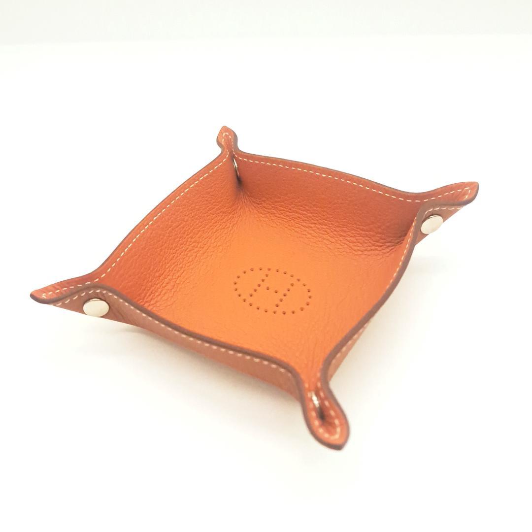 HERMES エルメス ヴィドポッシュ ミニ Hエヴリン 小物入れ レザー