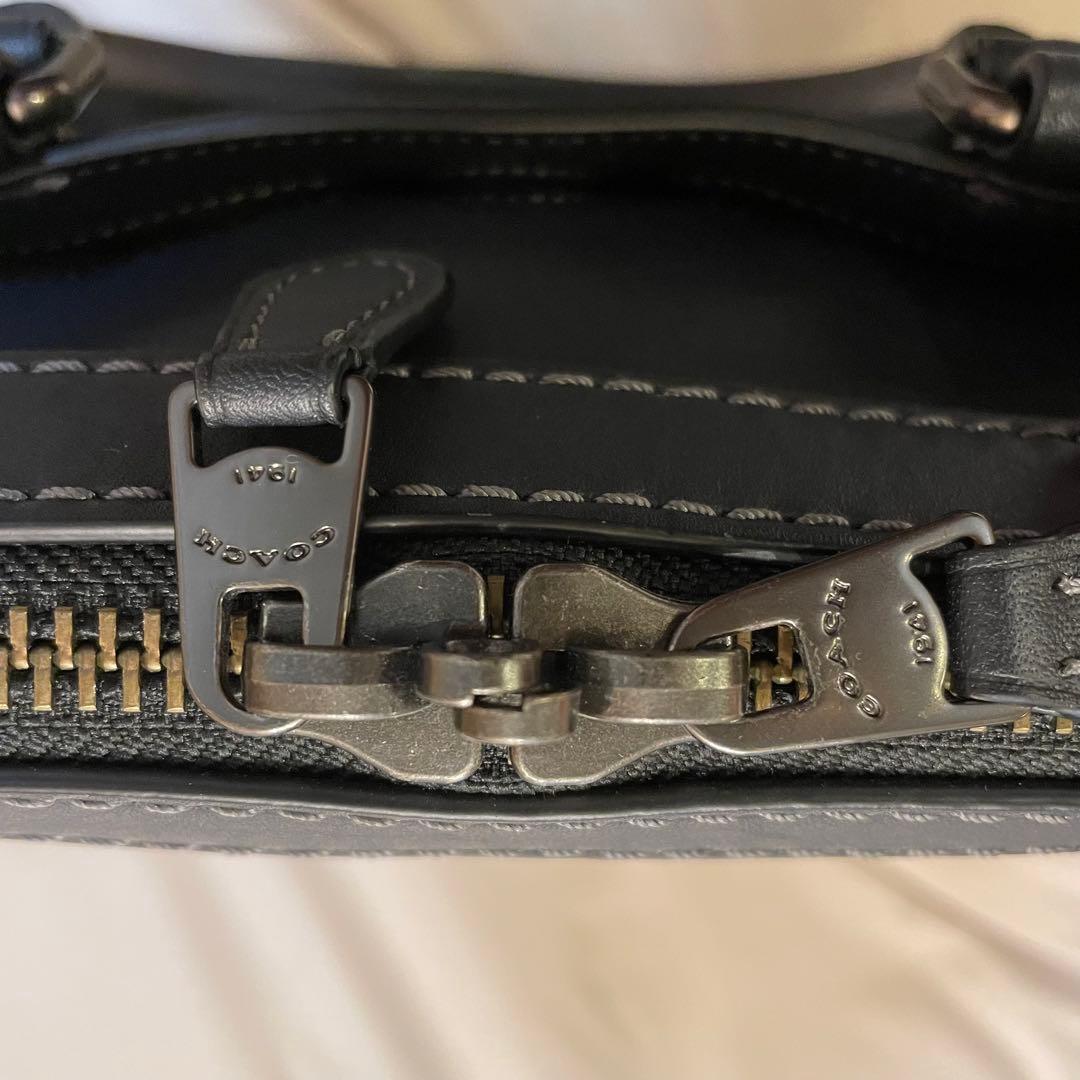 コーチ　ビジネスバッグ　ネイビー