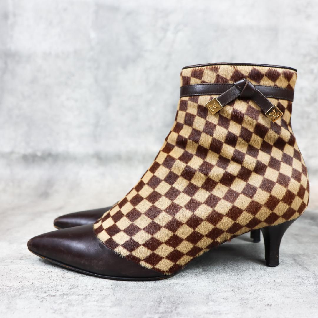 LOUIS VUITTON / ルイ・ヴィトン ダミエ はらこ ヒール