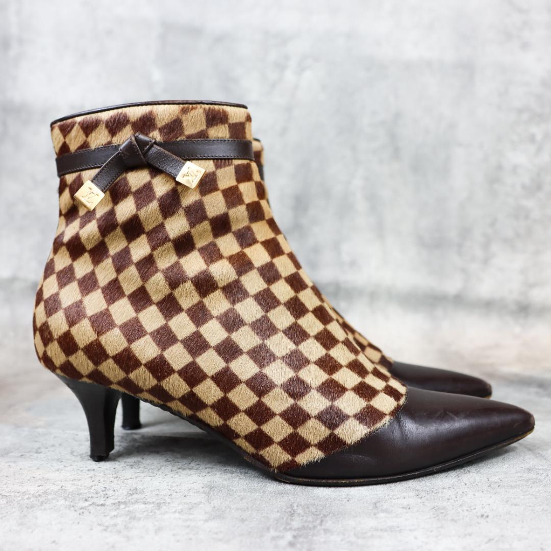 LOUIS VUITTON / ルイ・ヴィトン ダミエ はらこ ヒール