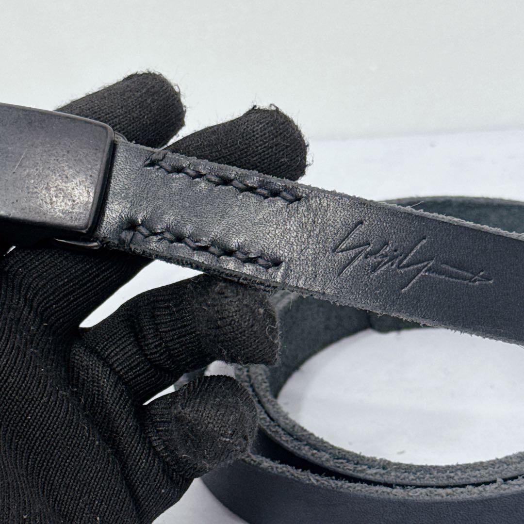 【絶盤】Yohji Yamamoto プールオムthicknume レザーベルト