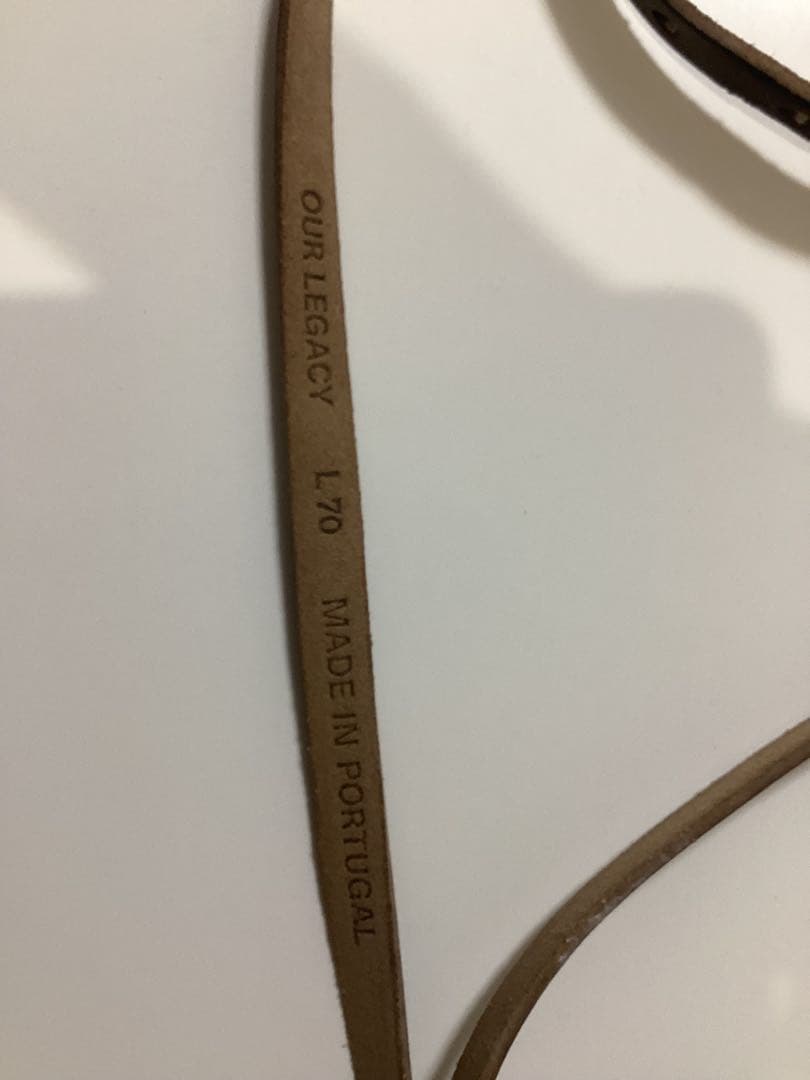 OUR LEGACY TWIN TONGUE BELT 70サイズ
