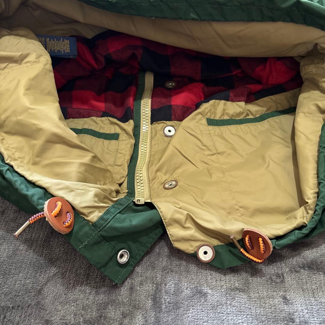 極美品！ラルフローレン　マウンテンパーカー　グリーン　バッファローチェック