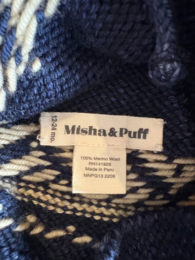 帽子 Misha&Puff zigzag pointy peak hat