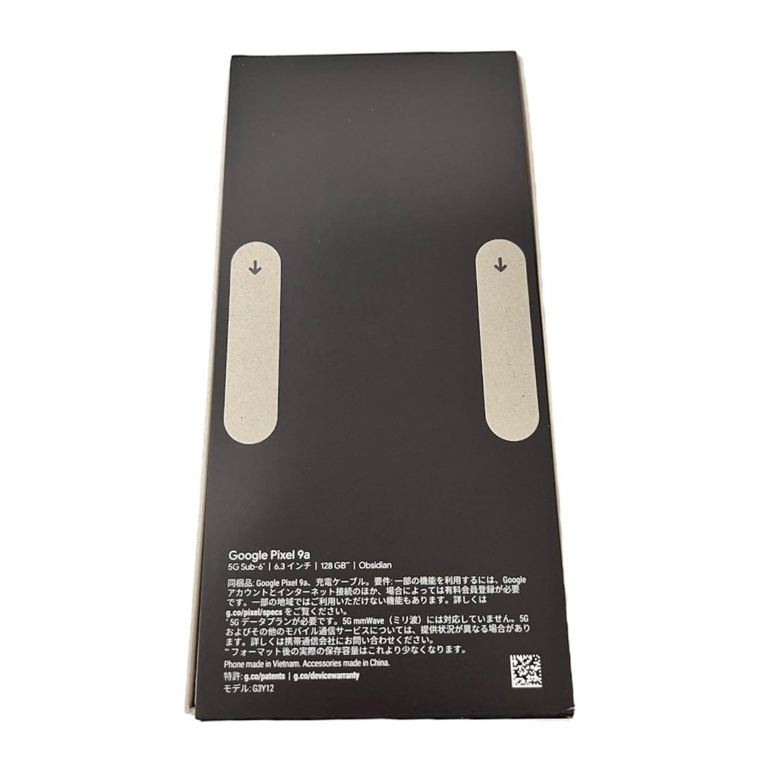 【新品未使用】Google Pixel 9a Obsidian 黒 128GB