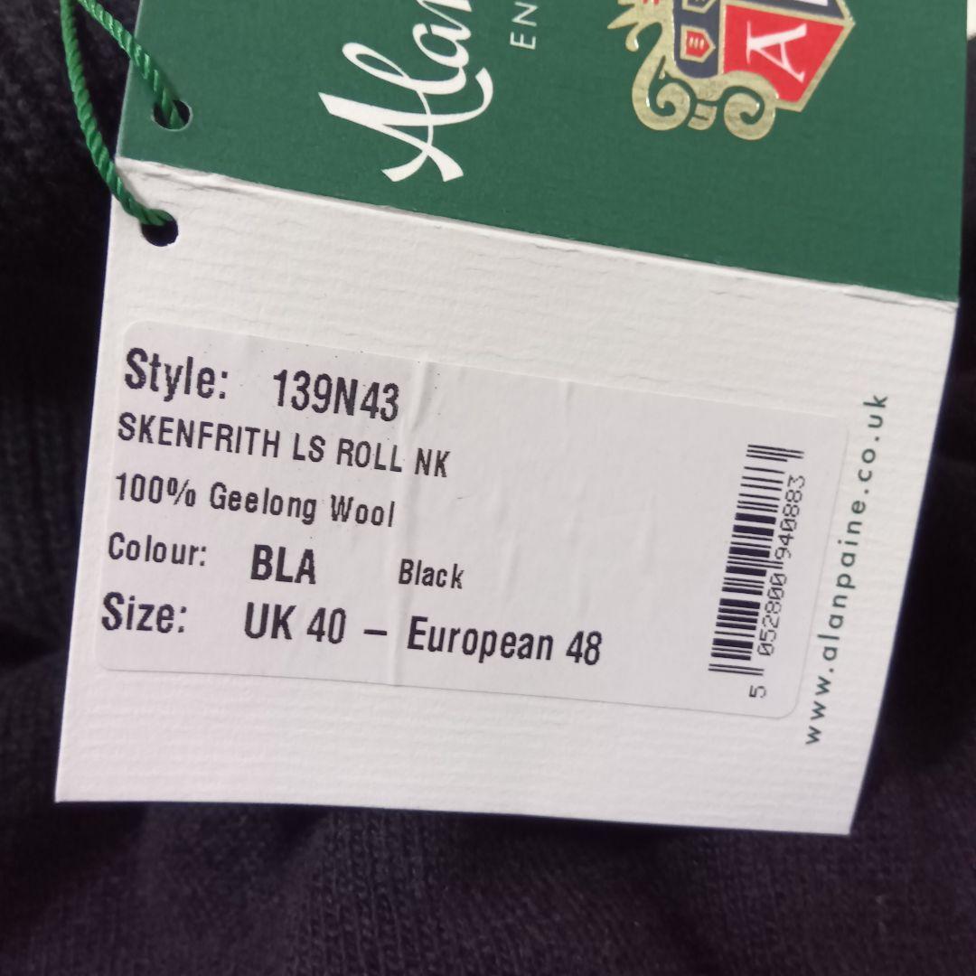 新品　ALAN PAINE　12G　スーパージーロンウール タートルネック　40