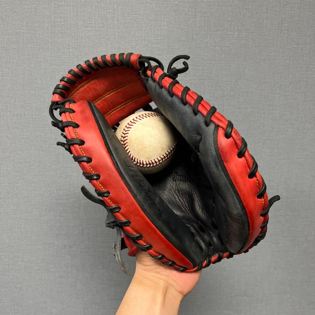 1077 ハタケヤマ 型抜群 即戦力 軟式 少年 キャッチャーミット