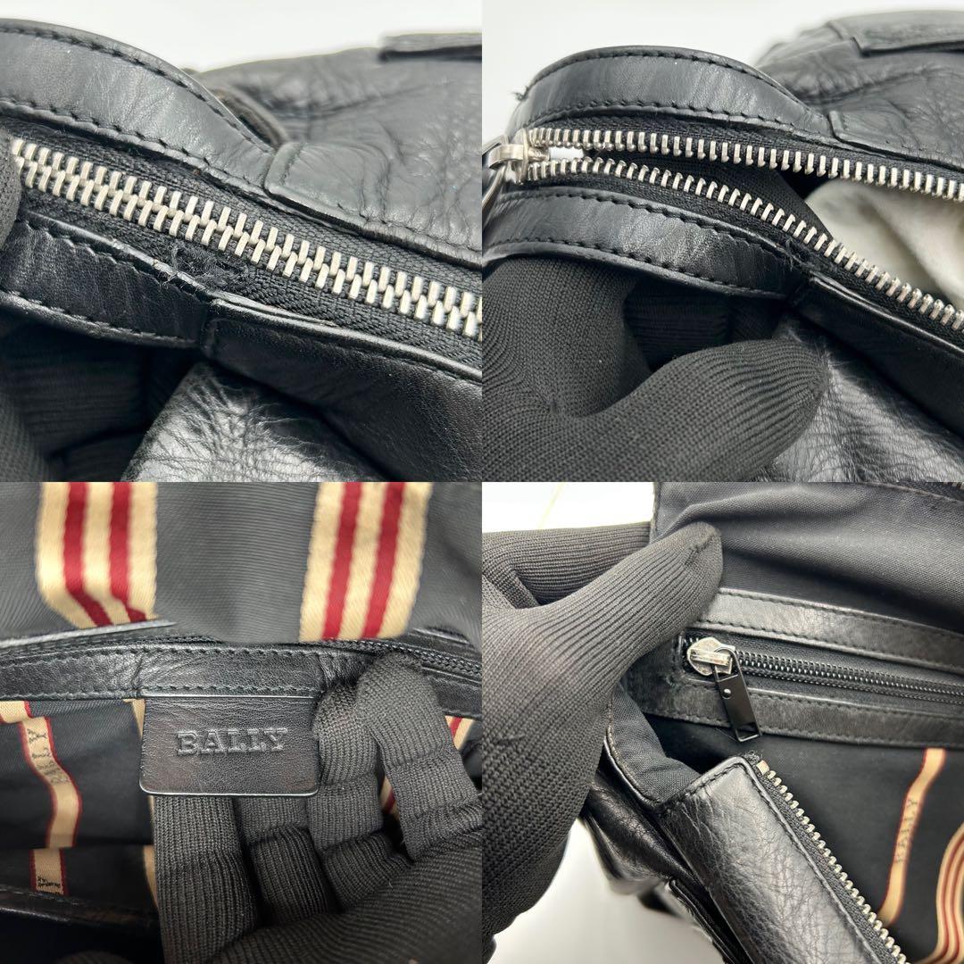 BALLYY メッセンジャーバッグ ショルダー 黒 A4収納可 トレスポ 大容量