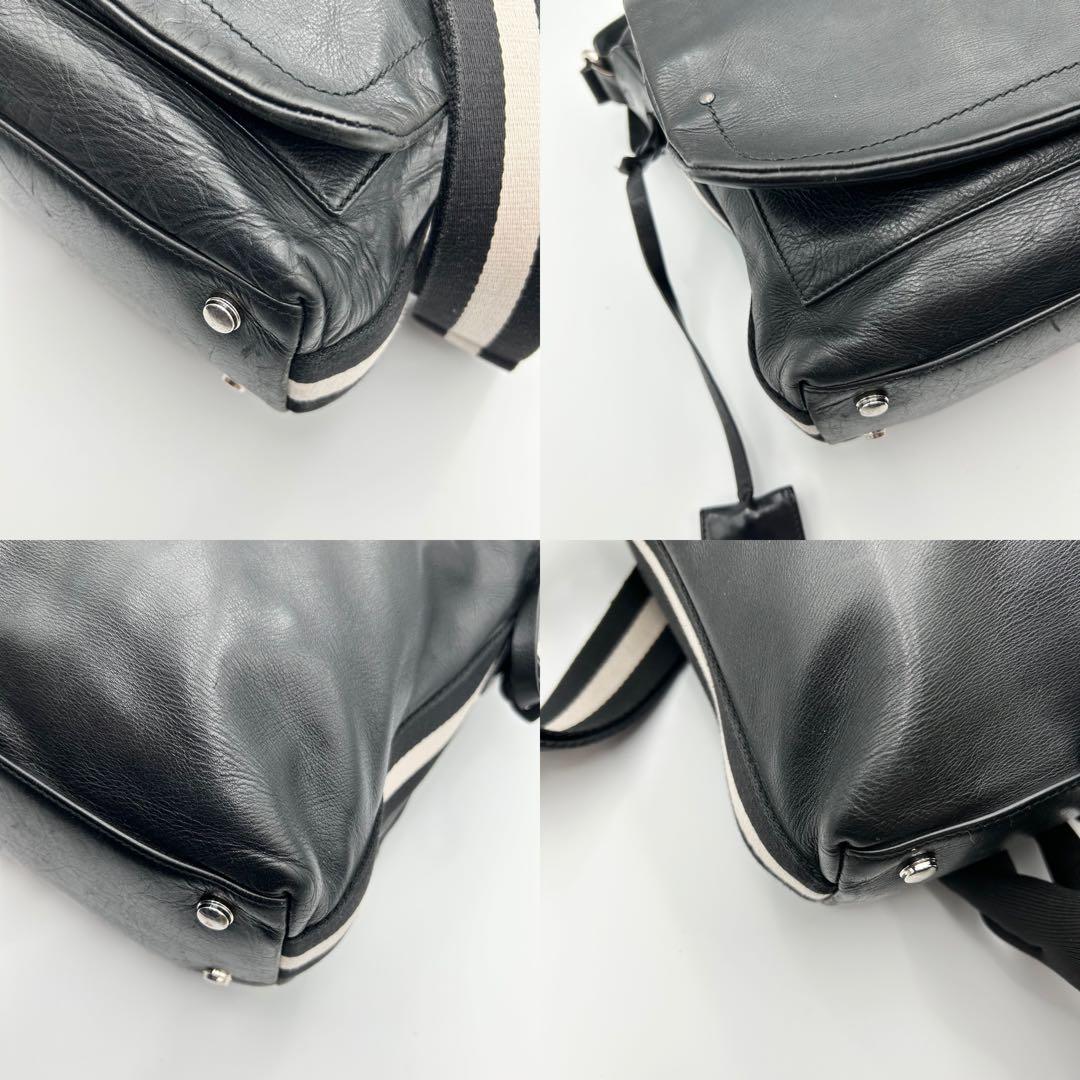 BALLYY メッセンジャーバッグ ショルダー 黒 A4収納可 トレスポ 大容量